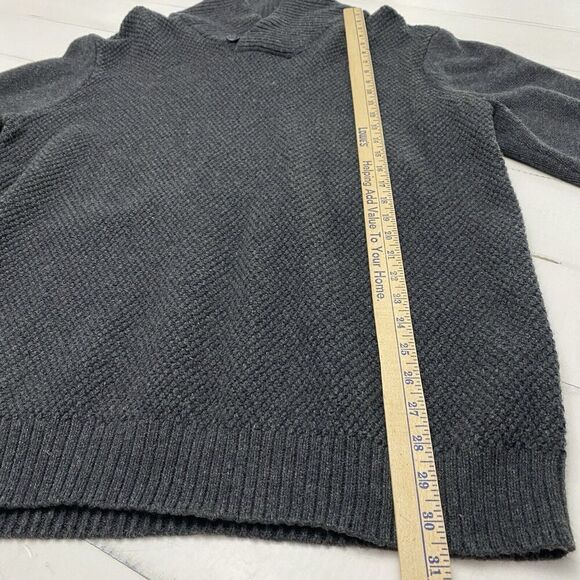 New Old Navy Men's Dark Gray Shawl Collar Wool Blend Sweater  Size XL/TG Grandpa - Picture 8 of 15